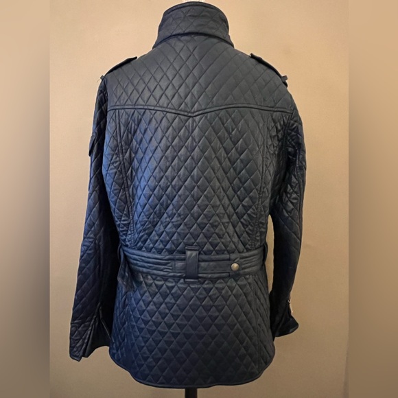 Barbour International Womens Blue Grindleford Quilted jacket. Size 14 like new - Picture 7 of 10